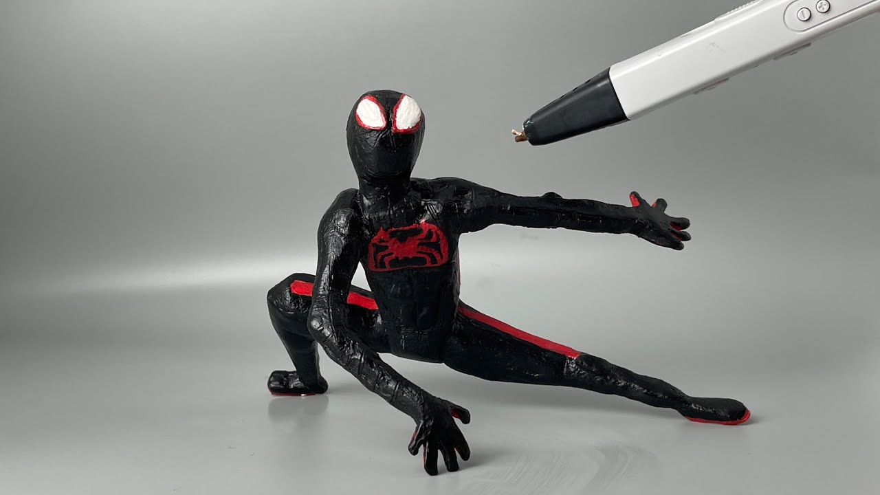 I made Miles Morales with a 3D pen KINDA??