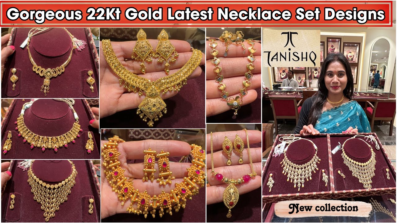11Gm Set🩷🔥Tanishq Gold Necklace Set Designs Lightweight Gold Necklace Set Design With Weight & Price