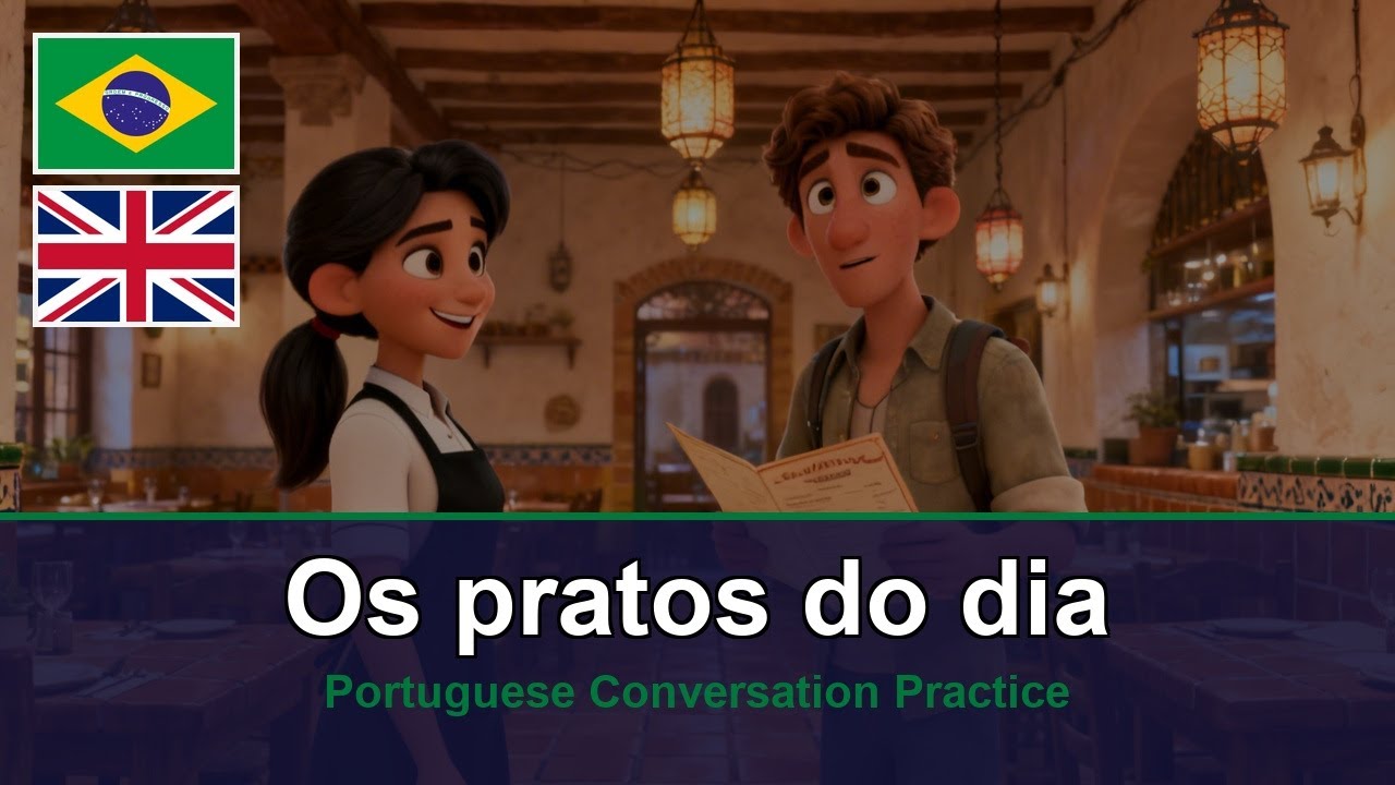 Learn Portuguese: Café & Restaurant Conversations | A2-B1 Practice