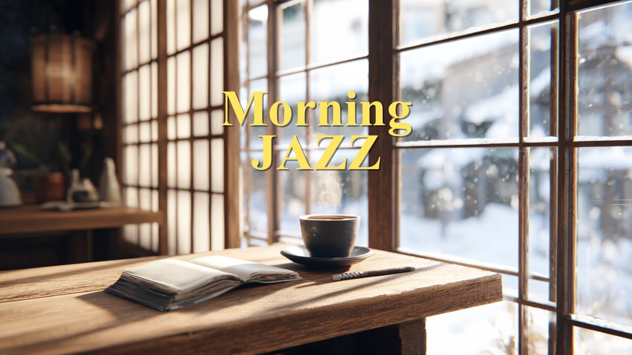 Morning Jazz for Deep Focus ☀️ Winter Study Ambience at Kyoto Cafe