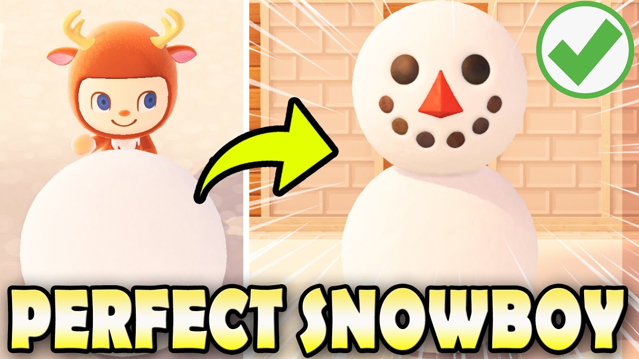 ⛄ How To Build The PERFECT SNOWBOY EVERY TIME in Animal Crossing New Horizons!