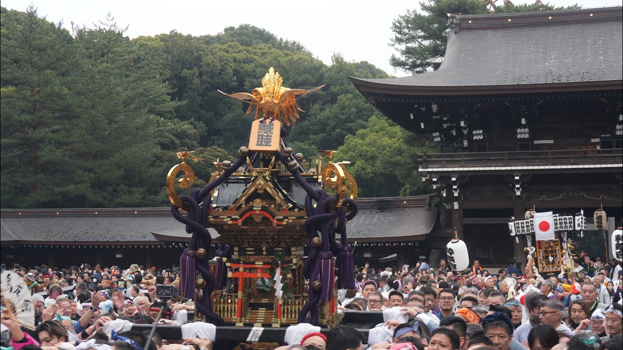 皇紀2686年　建国記念の日奉祝記念行事　神輿パレード　明治神宮大前宮入り