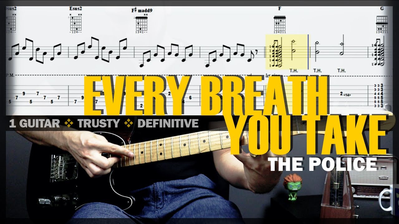 Every Breath You Take | Guitar Cover Tab | Standard Tuning Chords Lesson | BT w/ Vocals 🎸 THE POLICE