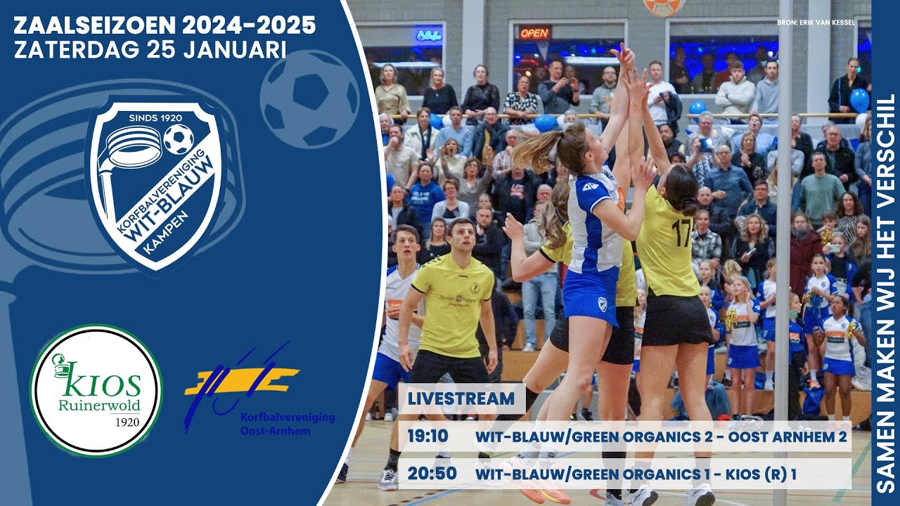 Wit-Blauw/Green Organics 1 vs. KIOS (R) 1 (live)