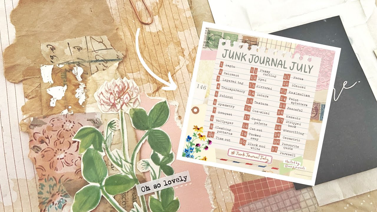 Junk Journal With Me | 1 & 2 Begin and Reinvent | #JunkJournalJuly