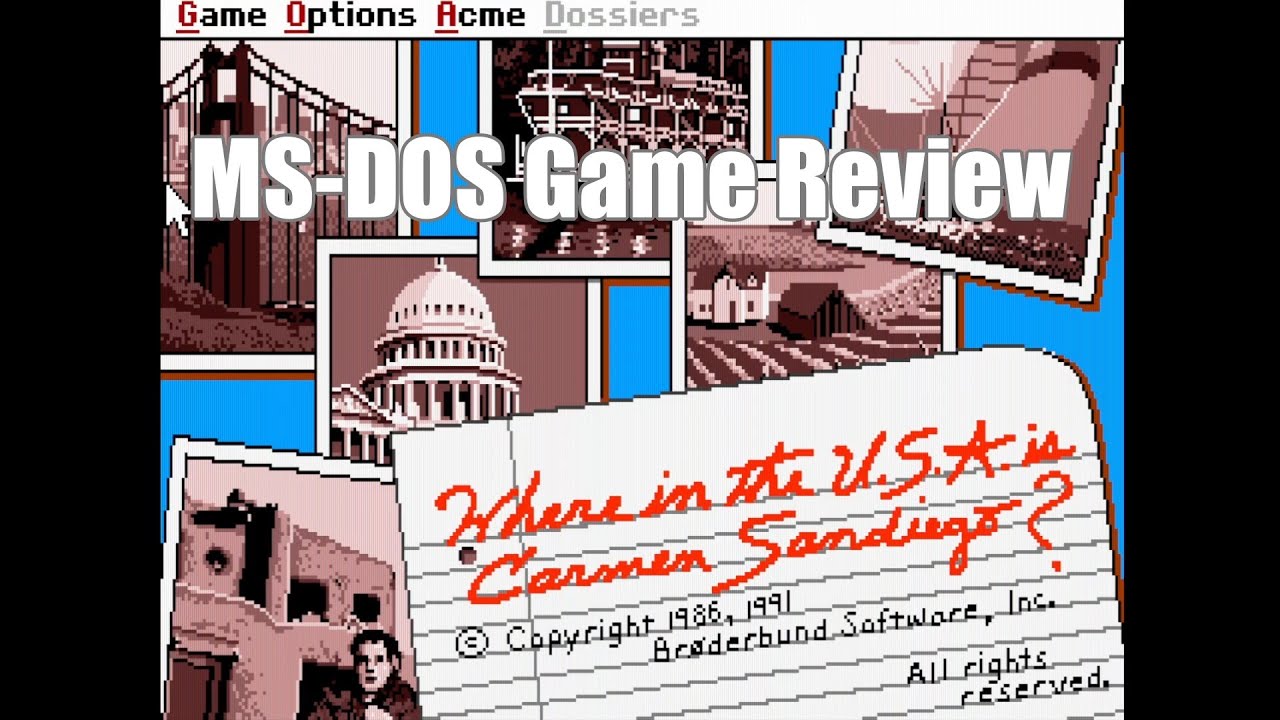 Where in the USA is Carmen Sandiego - 1986/1992 - MS-DOS Game Review