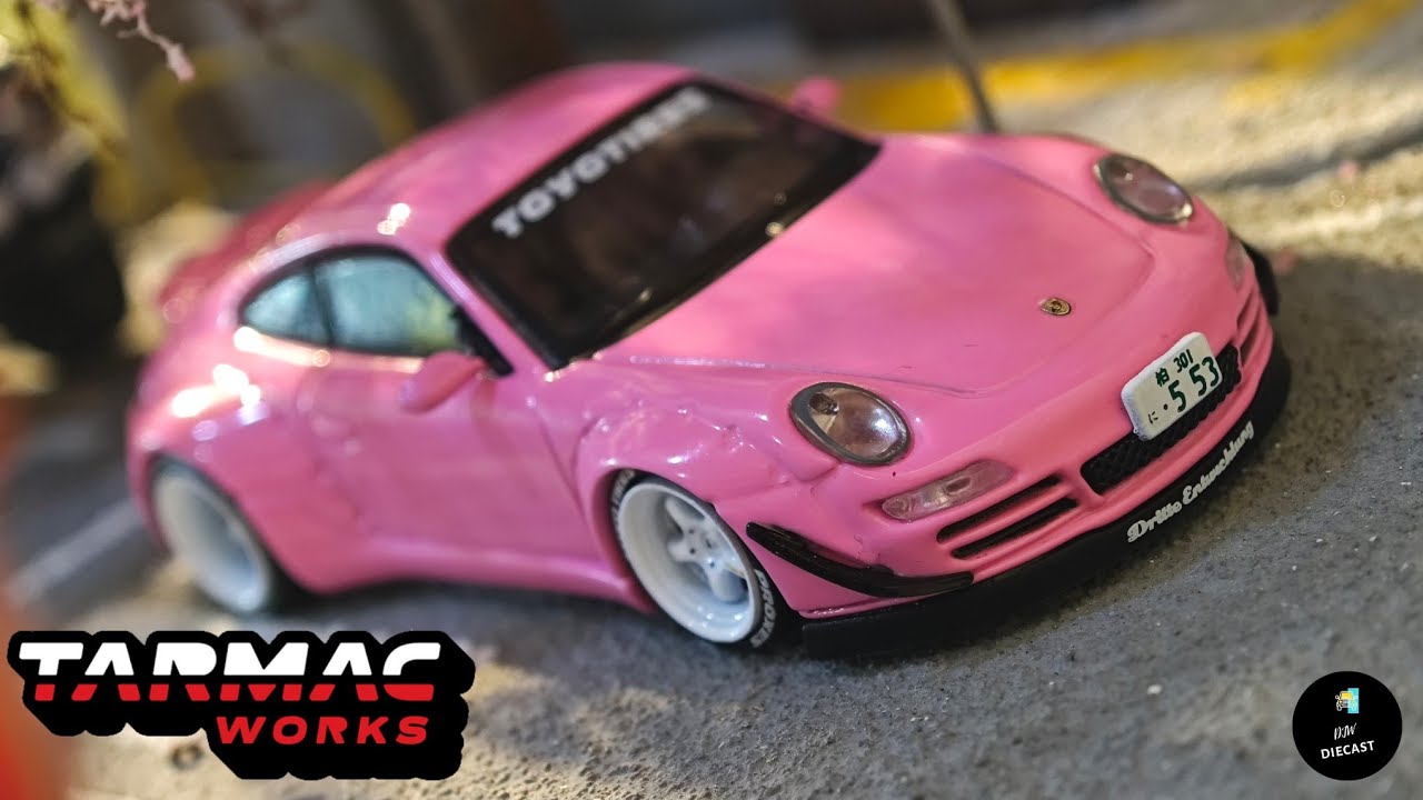 Porsche RWB 997 Pink by Tarmac Works Hobby64 | UNBOXING and REVIEW