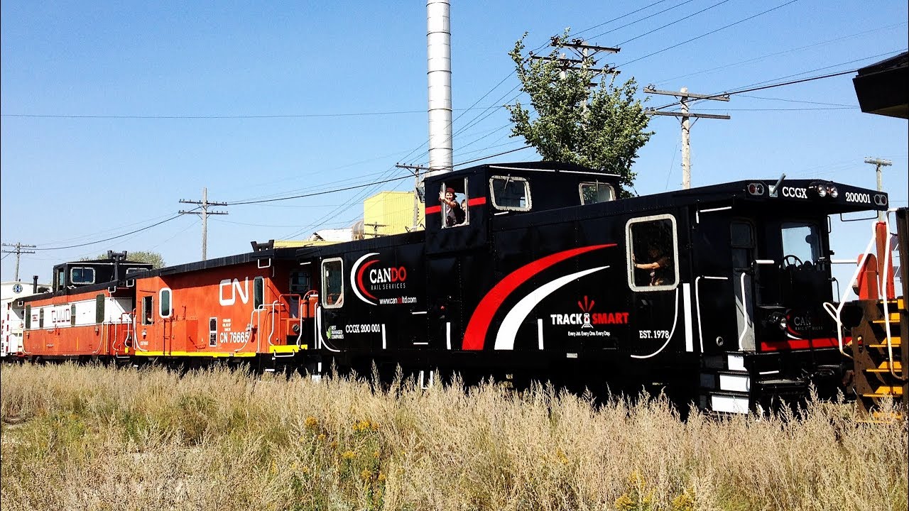 Five Cabooses from Five Railways on the 2017 CN Family Day Train in Winnipeg