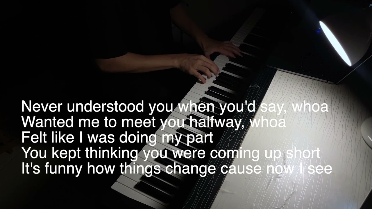 Overboard - Justin Bieber | piano only karaoke