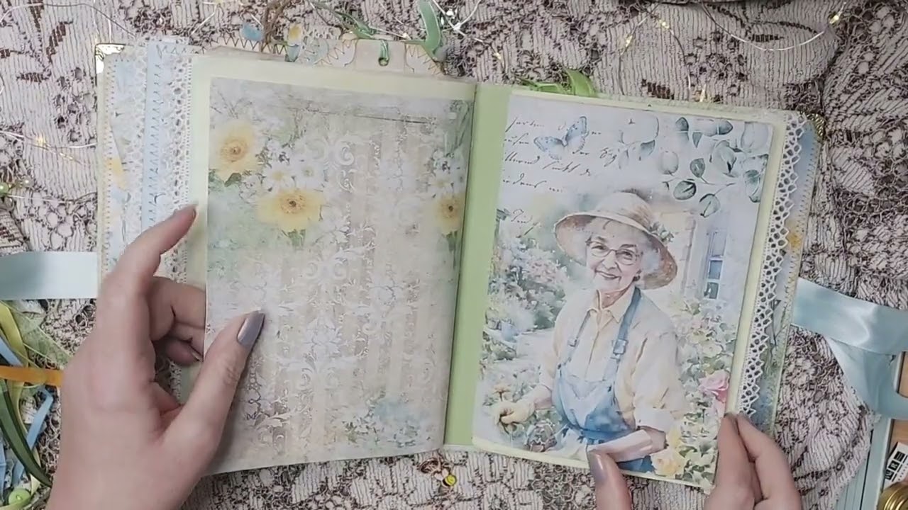 A Country Garden Rachandbellacrafts Junk Journal Flip Through {SOLD}