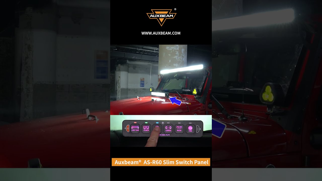 Auxbeam&reg; AS-R60 RGB Slim Switch Panel with 3Mode #auxbeam #switchpanel
