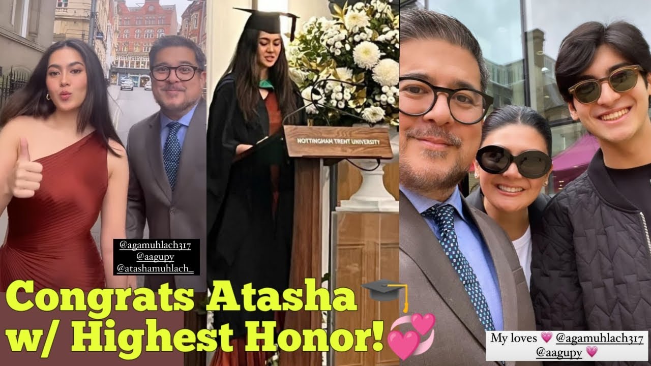 Aga Muhlach & Charlene Gonzales MANGIYAK-NGIYAK sa GRADUATION SPEECH ni Atasha Muhlach! Congrats!🎓💞
