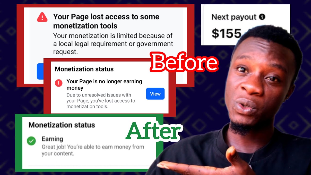 Your Monetization Is Limited Because Of A Local Legal Requirement Or Government Request // Facebook