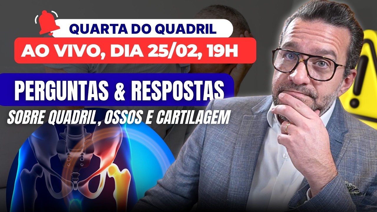 PERGUNTAS E RESPOSTAS SOBRE O SEU QUADRIL E ARTROSE - Quarta do Quadril nº 195 | Dr. David Gusmão