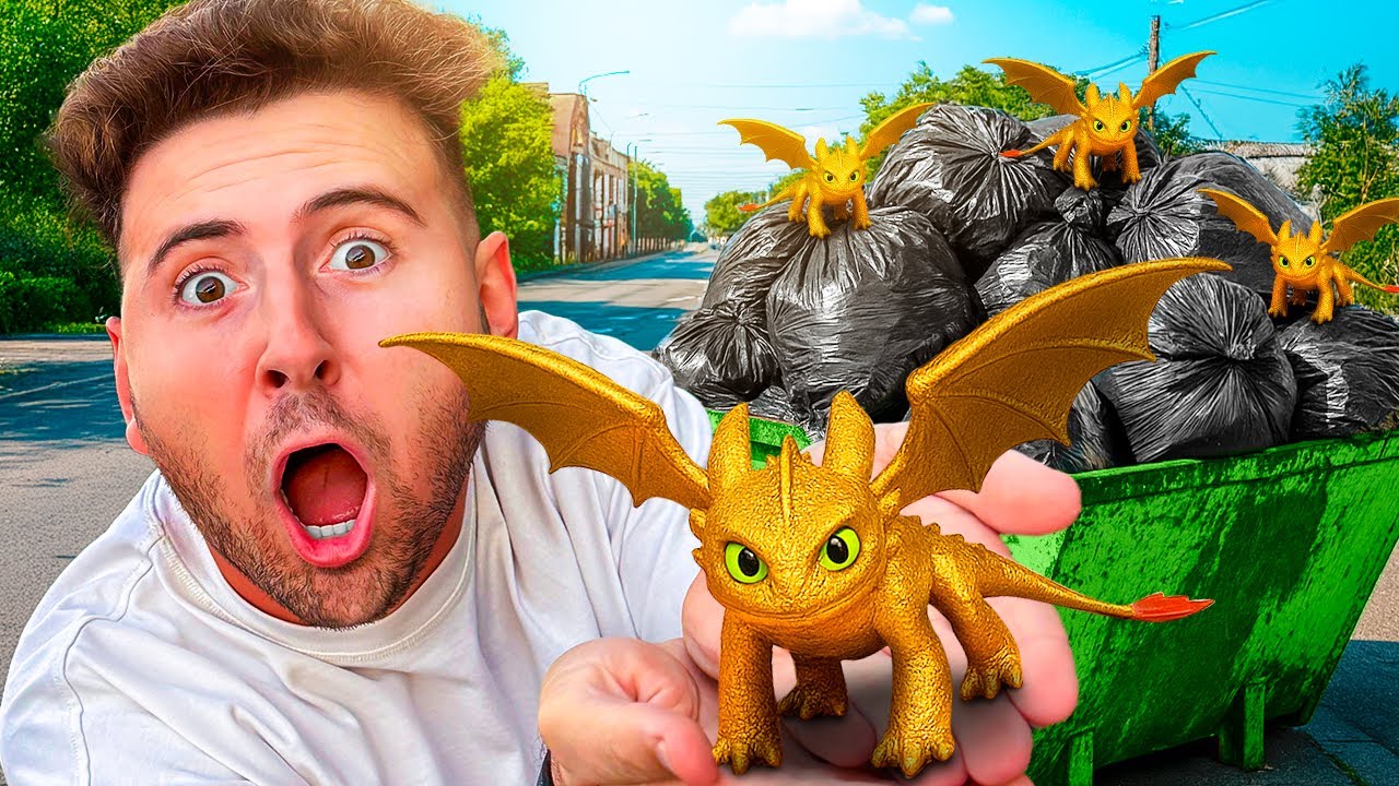 ENCONTREI O BANGUELA ULTRA RARO DE COMO TREINAR O SEU DRAG&Atilde;O NO LIXO! *DE OURO