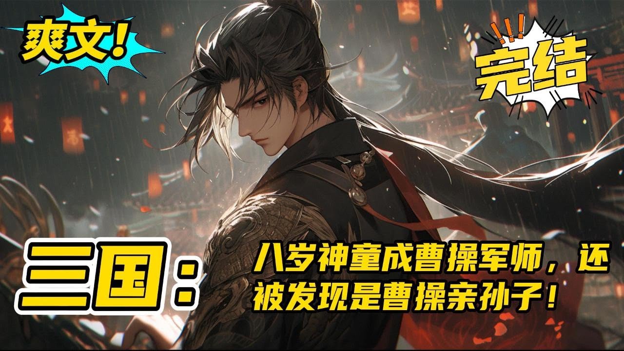 完结《三国：八岁神童成曹操军师，还被发现是曹操亲孙子》年仅八岁的晁瑞奇谋百出辅佐曹操大破张绣阉吕布，荡平二袁除二刘。曹操震惊无比却意外发现这是长子曹昂遗失在外的儿子自己的亲孙子#玄幻,#有声书,#小说