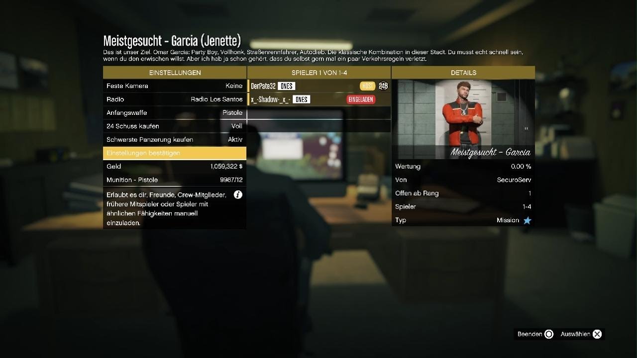Grand Theft Auto V Omar Garcia verhaftet, Kopfgeld geholt
