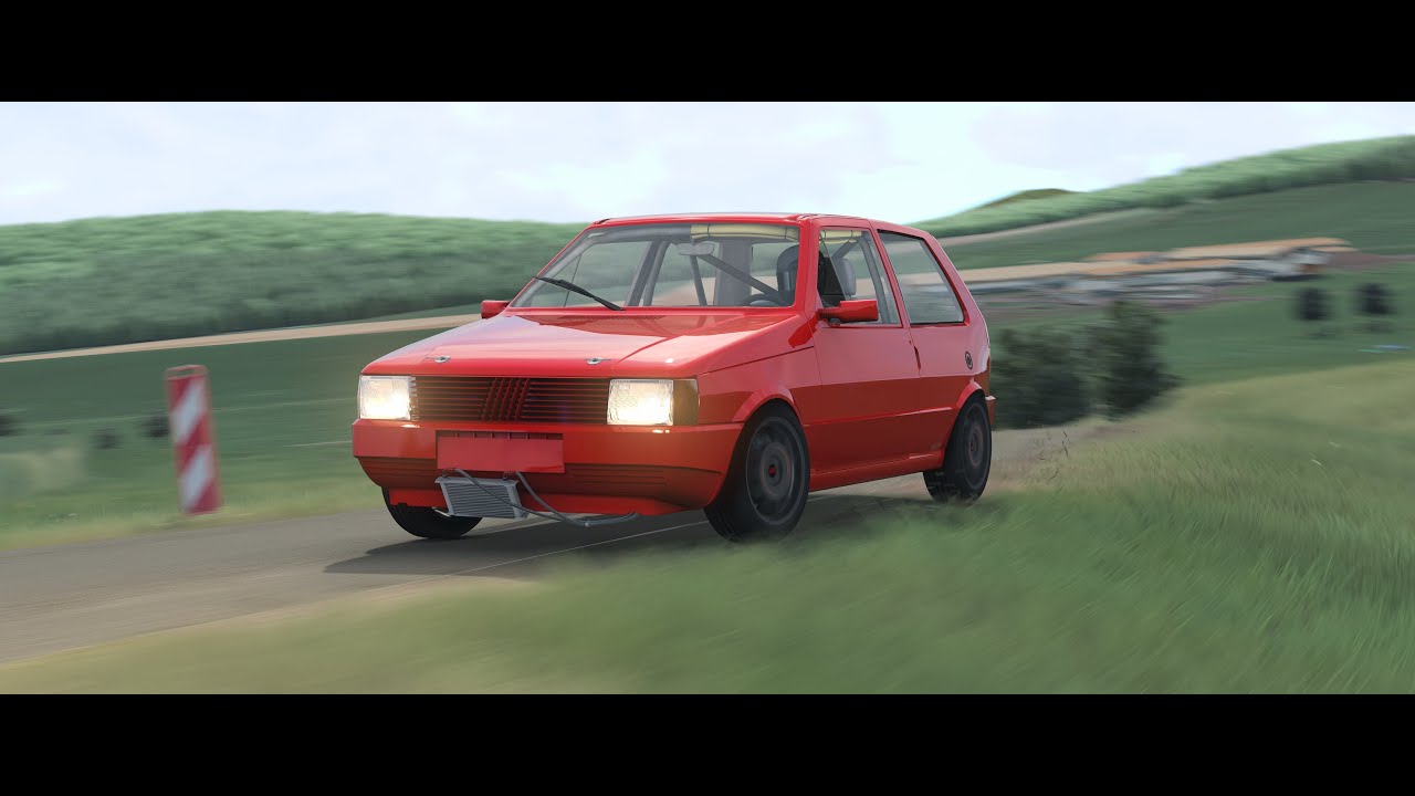 Fiat Uno Turbo retro 87 - Landsberg Rallye WP1 2017 crop tv cam