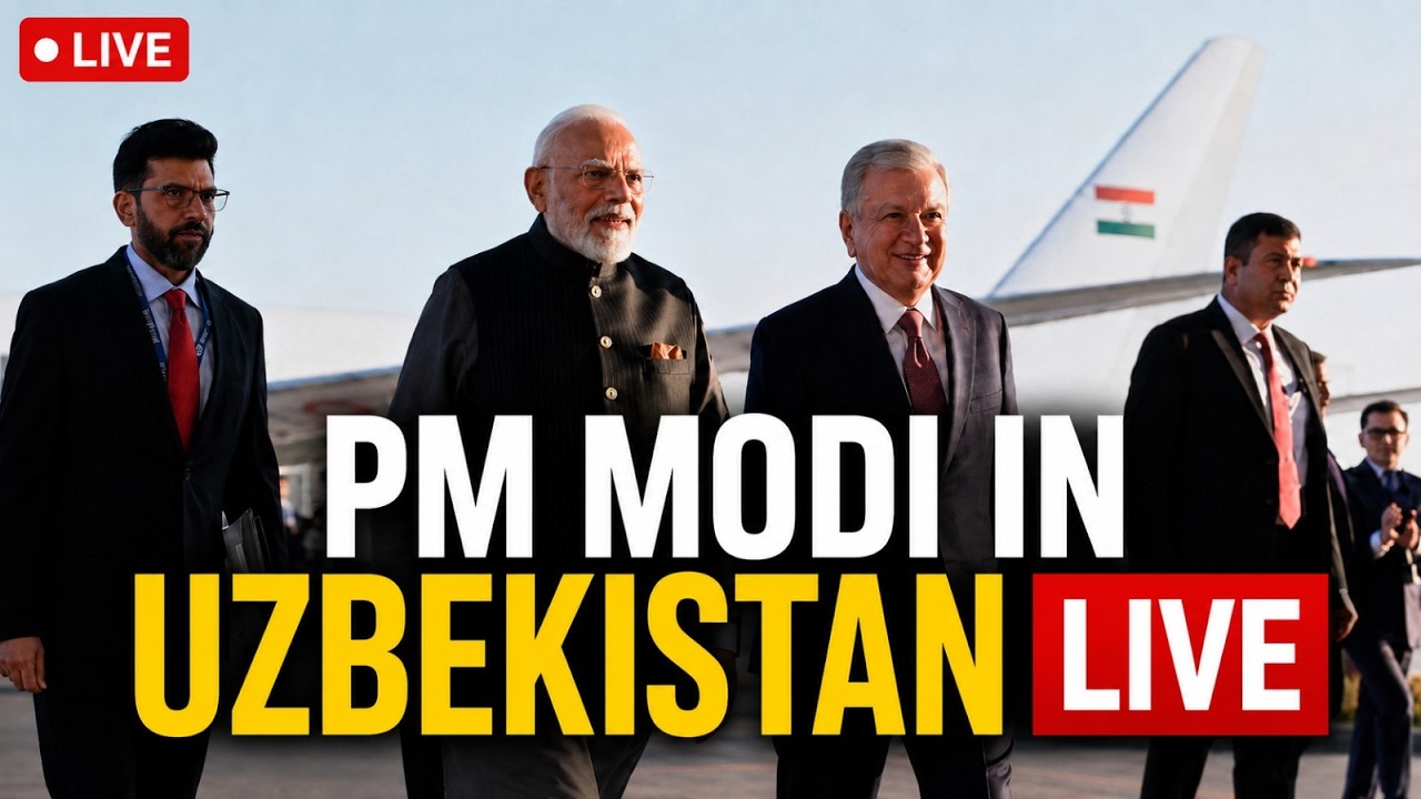 PM Modi In Uzbekistan LIVE: Grand Ceremonial Welcome For Indian PM In Tashkent