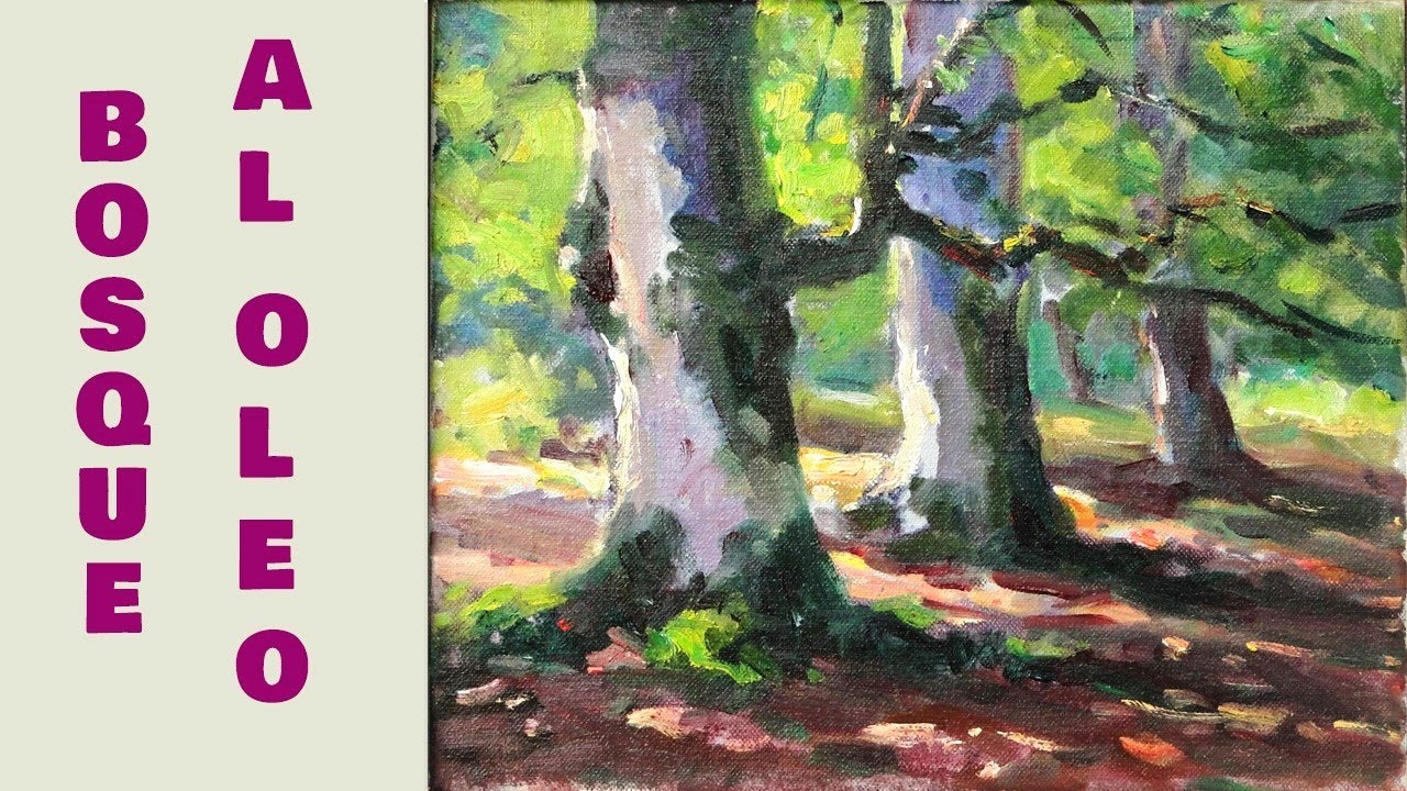 QUE COLORES utilizo para PINTAR UN BOSQUE  Colores y composición
