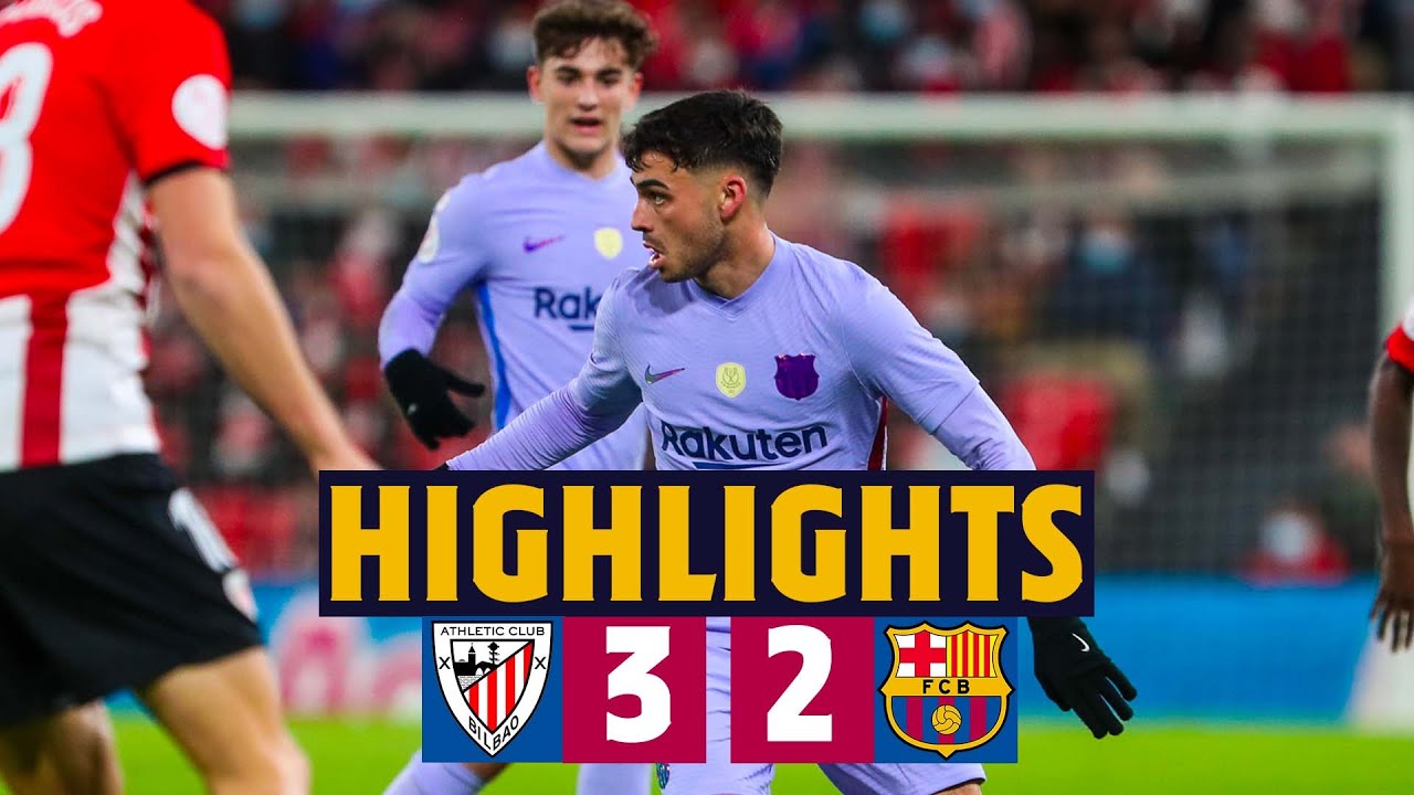 ATHLETIC CLUB 3-2 BAR&Ccedil;A | HIGHLIGHTS COPA DEL REY 🔵🔴