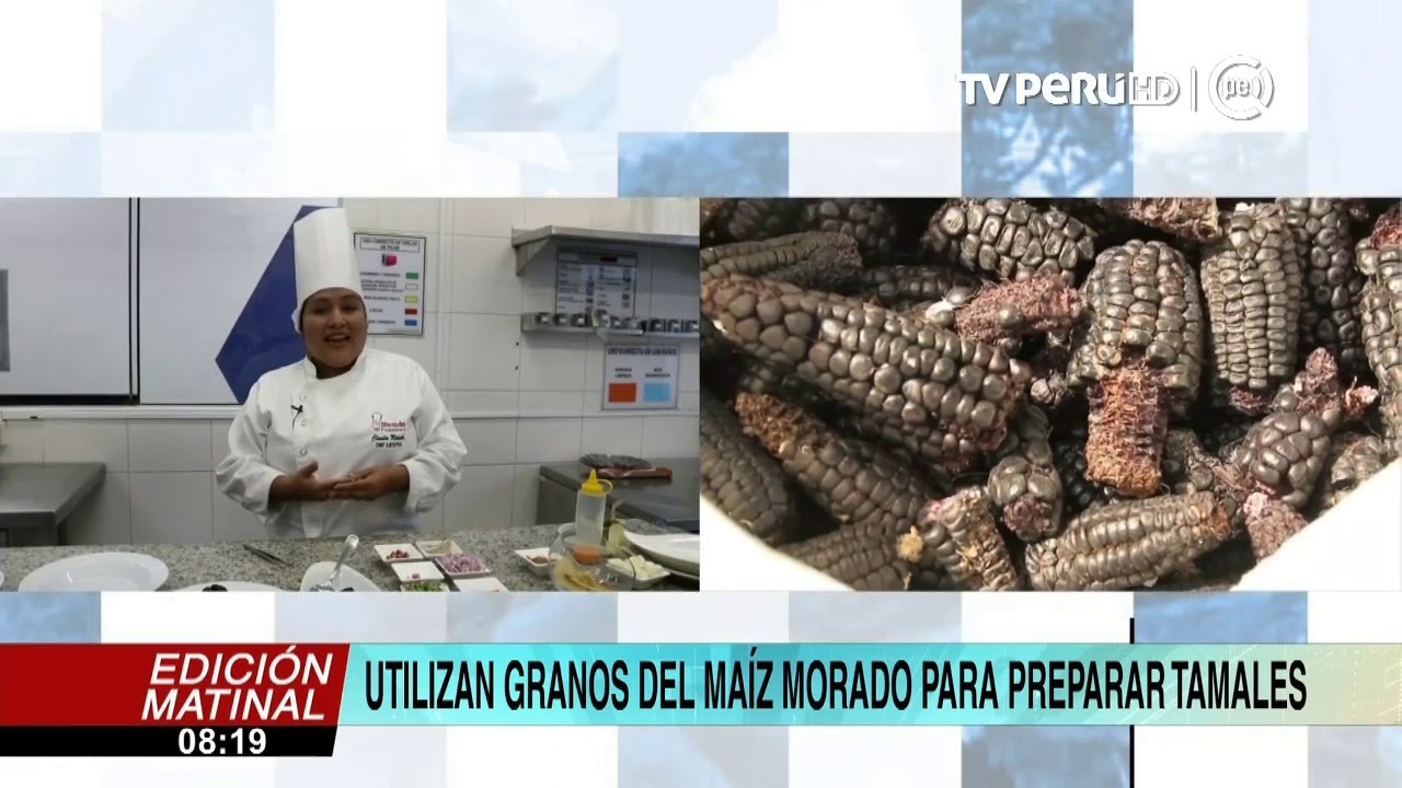 Utilizan granos del maíz morado para preparar tamales