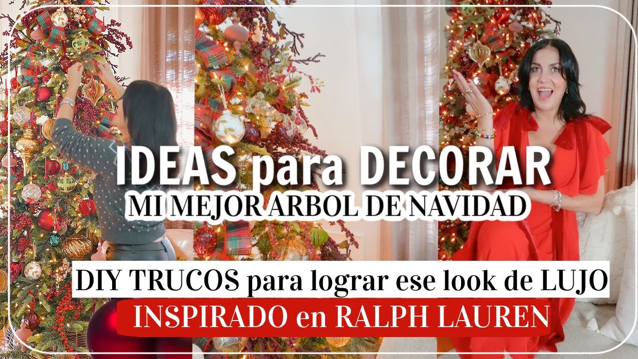 C&Oacute;MO DECORAR EL &Aacute;RBOL DE NAVIDAD como PROFESIONAL 🎄💫 DECORACION ARBOL 2025 😱 My Best Christmas Tree!