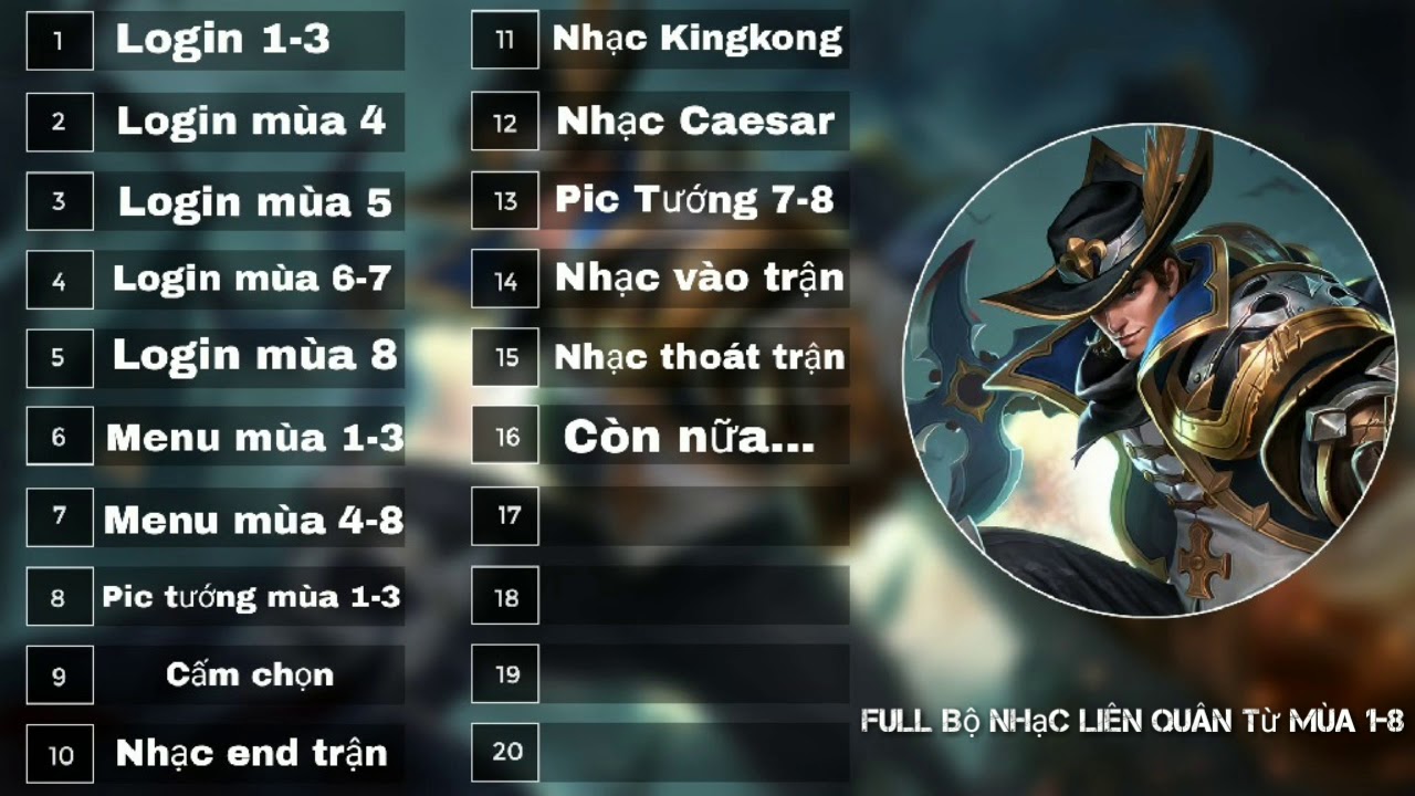 Full Bộ Nhạc Nền Liên Quân Từ Mùa 1-8 | Liên Quân Mobile, những bản nhạc nền không bao giờ quên được