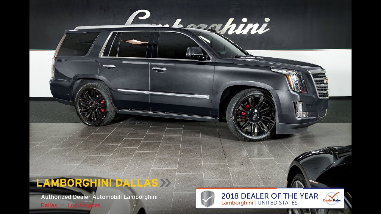 2016 Cadillac Escalade 4wd Platinum Dark Granite LT1139