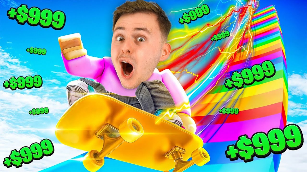 Utratili jsme $999,999,999 v ROBLOX SKATEBOARD OBBY!? 🤯