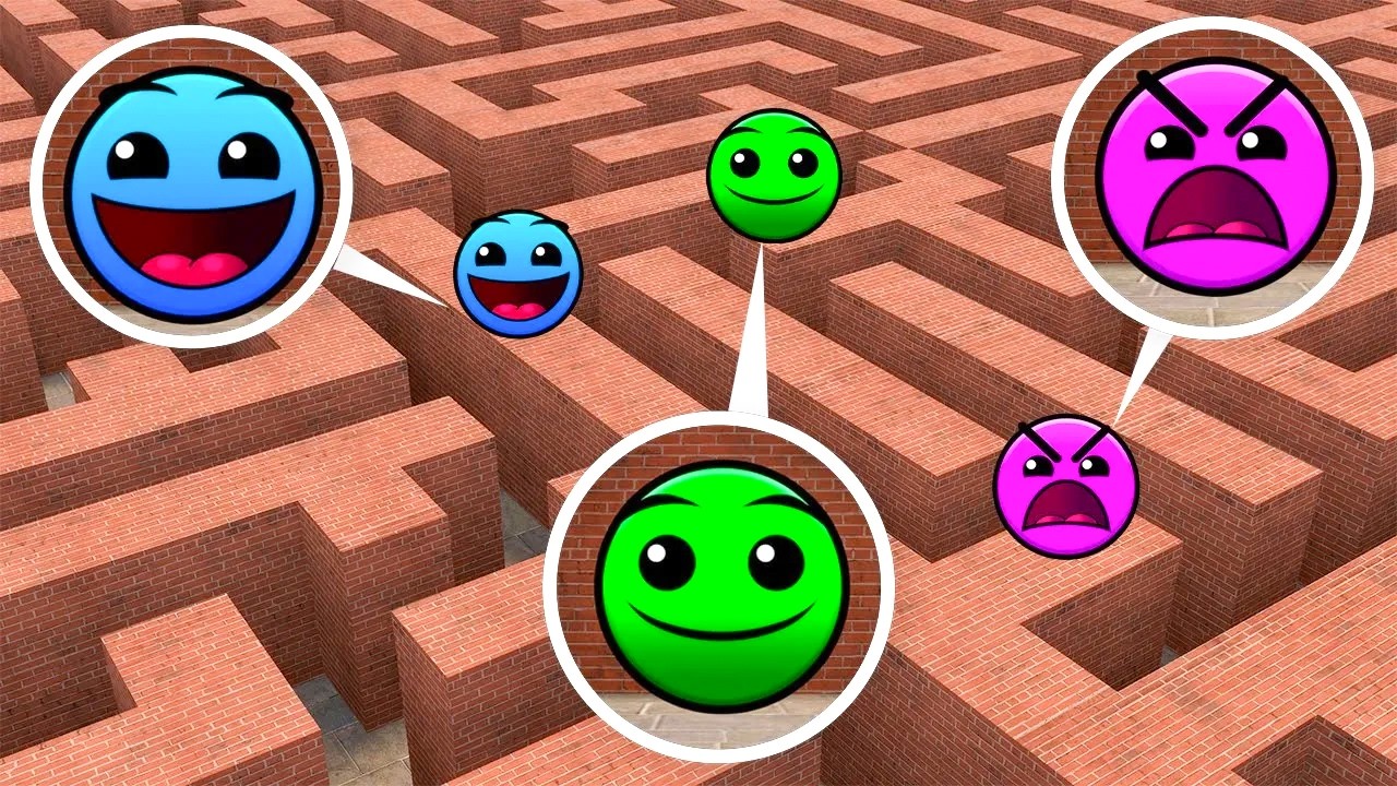 I FOUND ALL LOBOTOMY DASH IN MAZE In Garry's Mod!