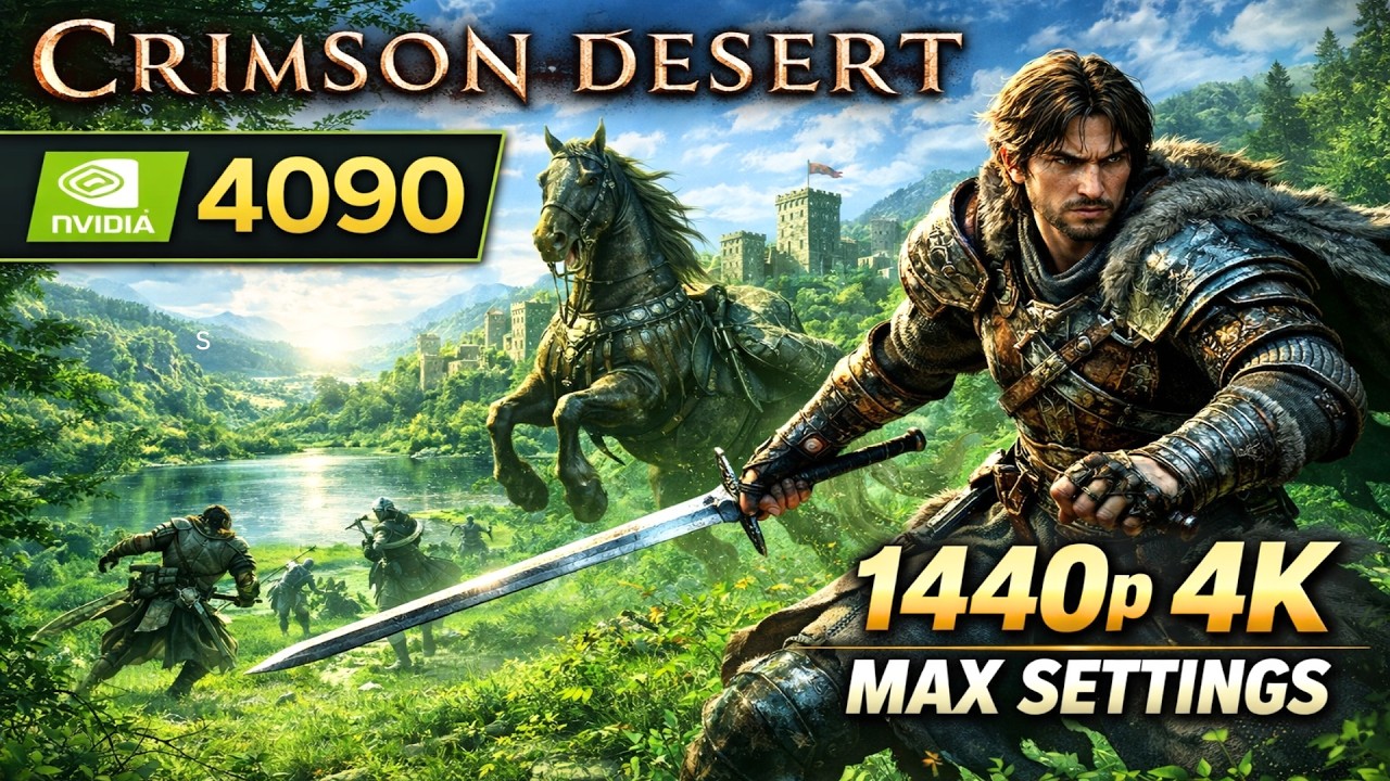 Crimson Desert RTX 4090 | 1440p 4k MAX SETTINGS FPS BENCHMARK