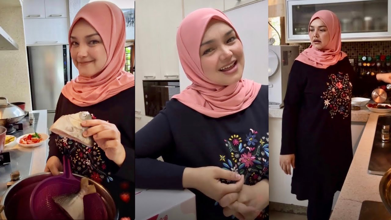 Tetap Cantik Siti Nurhaliza Live Memasak Kari Ikan Bawal Untuk Berbuka Puasa