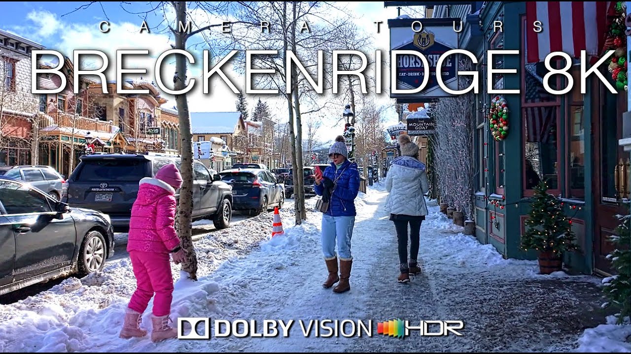WALKING Through Breckenridge Colorado's WINTER WONDERLAND USA in 8K Dolby Vision HDR
