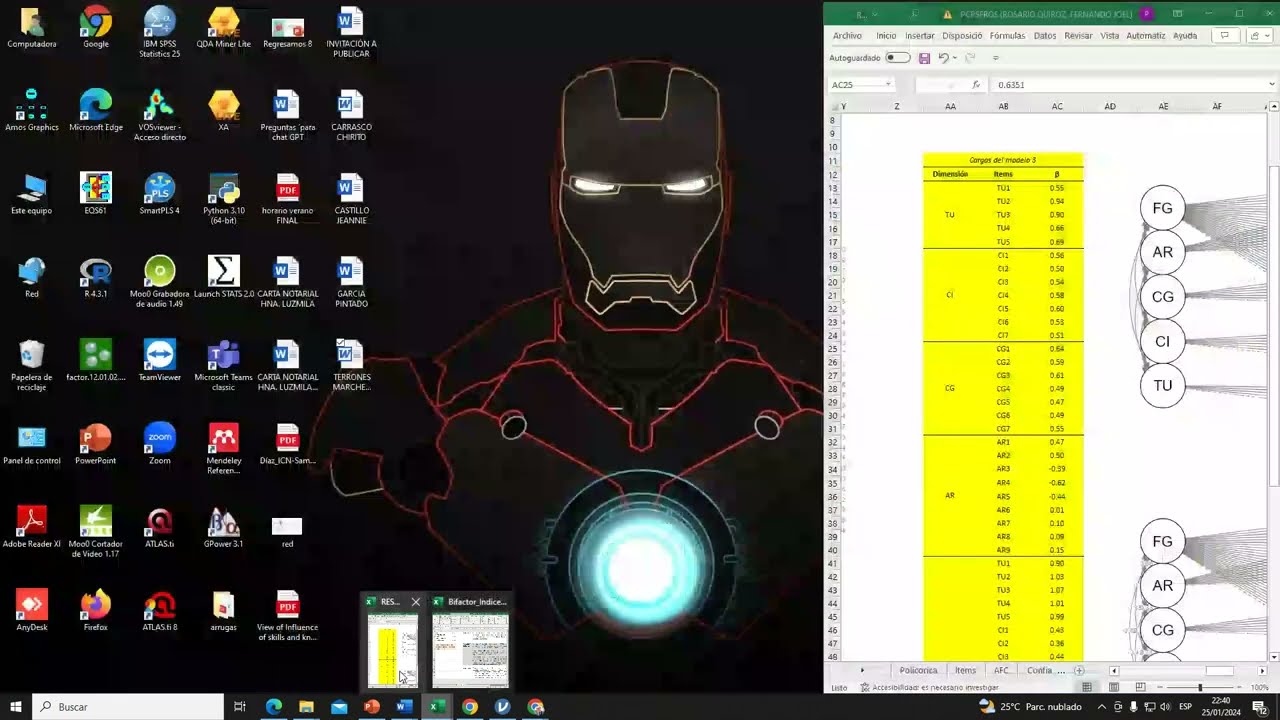 Análisis Bifactor con Jamovi y calculadora de Dueber - Psicometría