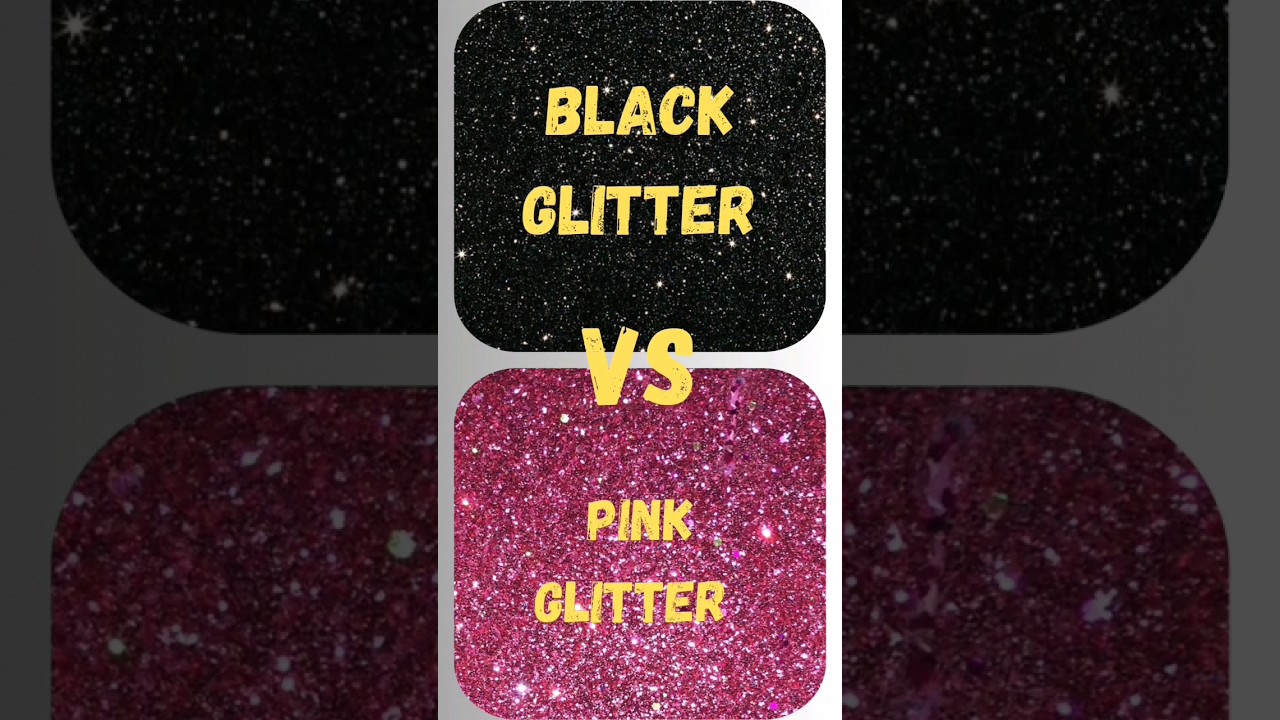 Black Glitter 😍 vs Pink Glitter 💓 tell me your favorite one's in comments#subscribe #trending #short
