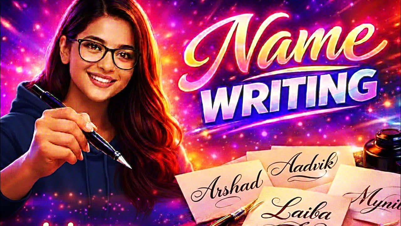 I write my subscribers name ✍️💓😜