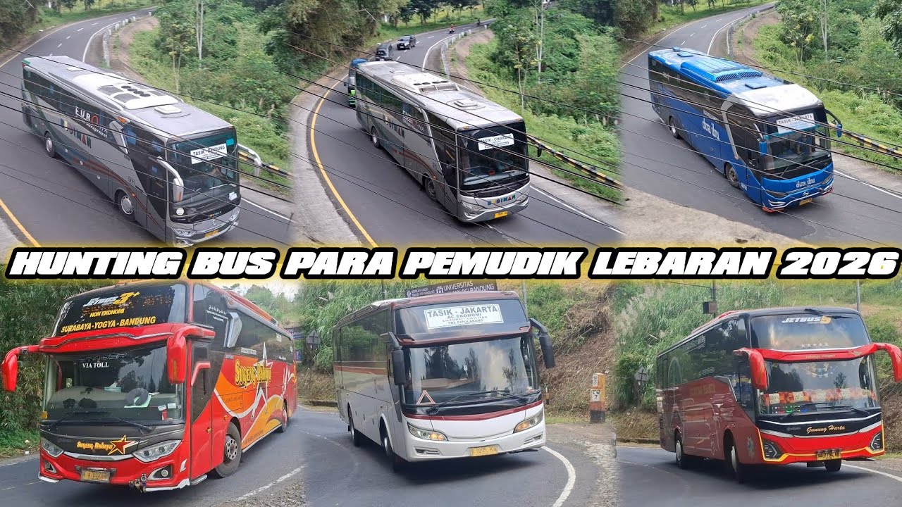 Hunting Bus Parapemudik Lebaran 2026 | H-4 Menuju Lebaran