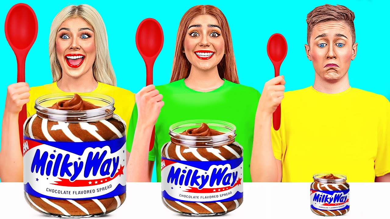 Big, Medium and Small Plate Challenge | Funny Kitchen Hacks by Friendly DO