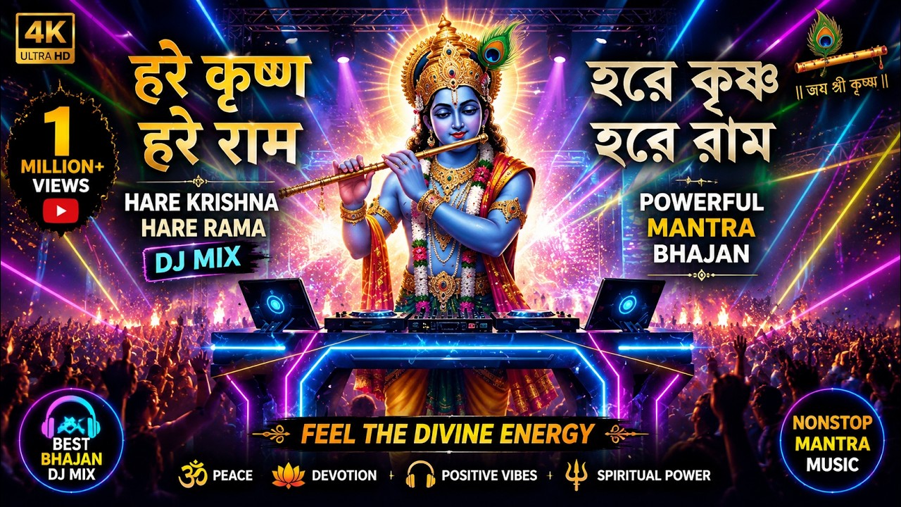Hare Krishna Hare Rama | हरे कृष्ण हरे राम | হরে কৃষ্ণ হরে রাম | Powerful Mantra Bhajan | DJ Mix
