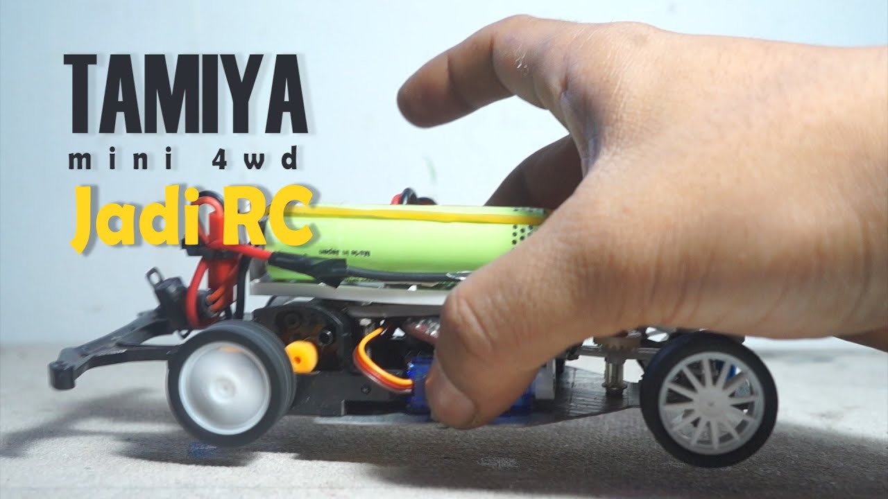 cara membuat mini rc drift rwd dari tamiya mini 4wd