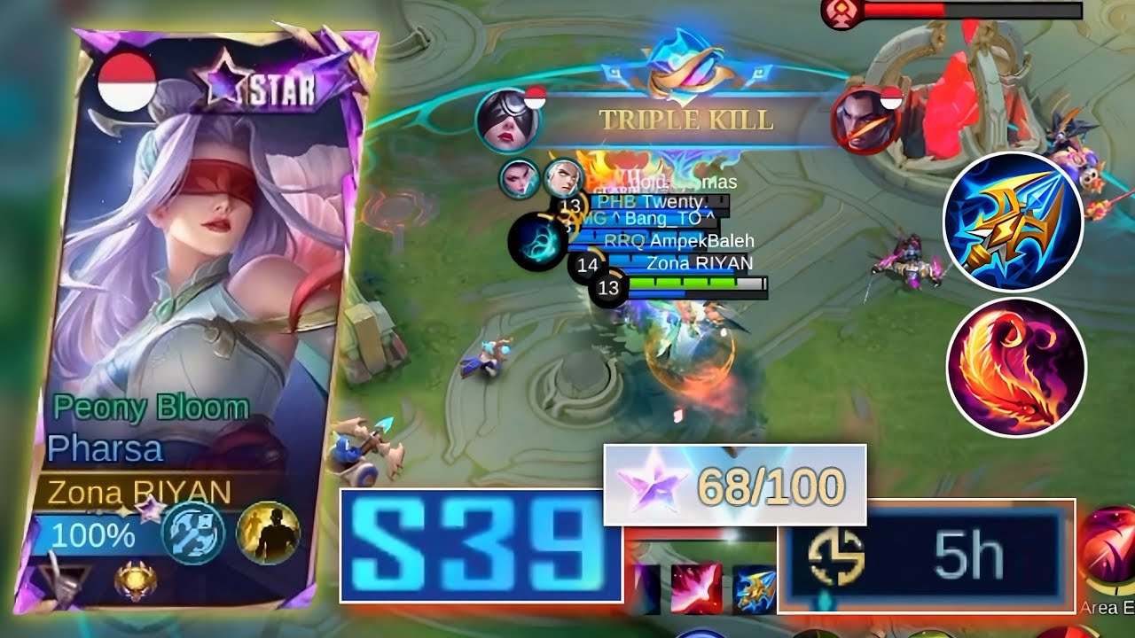 SOLO RANK AKHIR SEASON!! MAIN PHARSA SOLO RANK DI MYTHICAL GLORY || PHARSA - MLBB