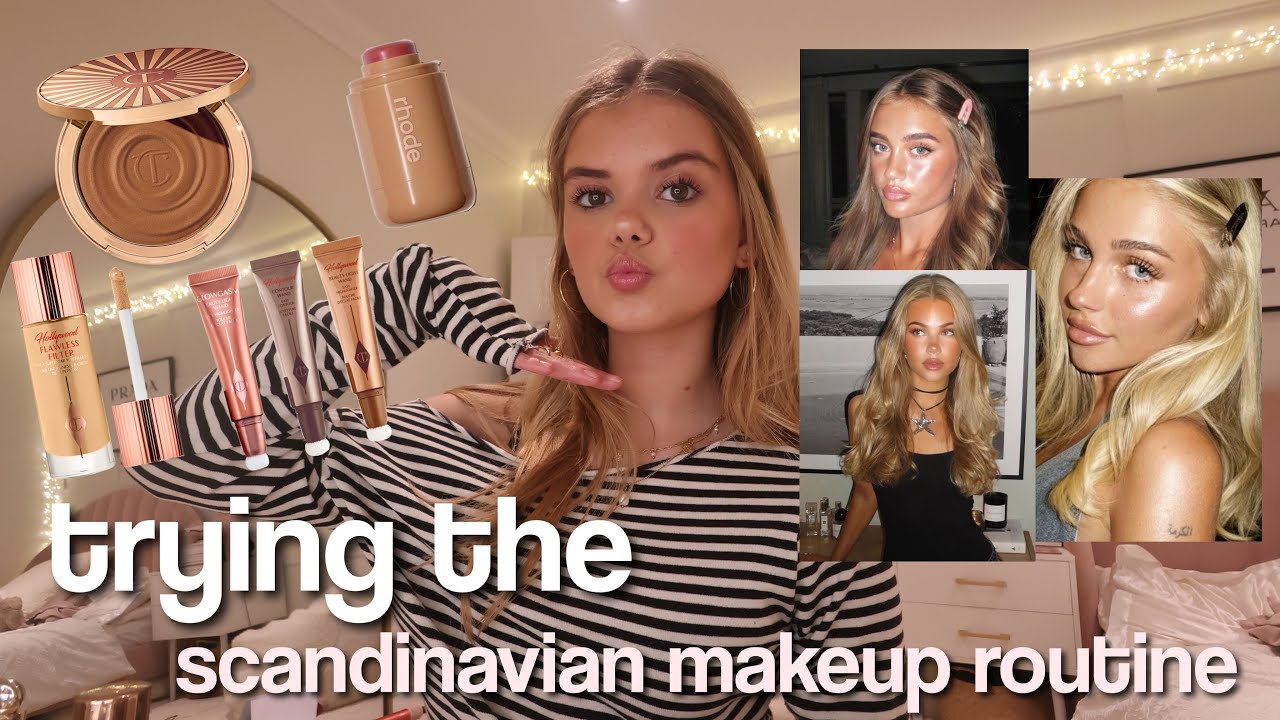 ПОПРОБУЕМ СКАНДИНАВСКИЙ МАКИЯЖ!! *сияю 🎀⭐️🧖🏼‍♀️