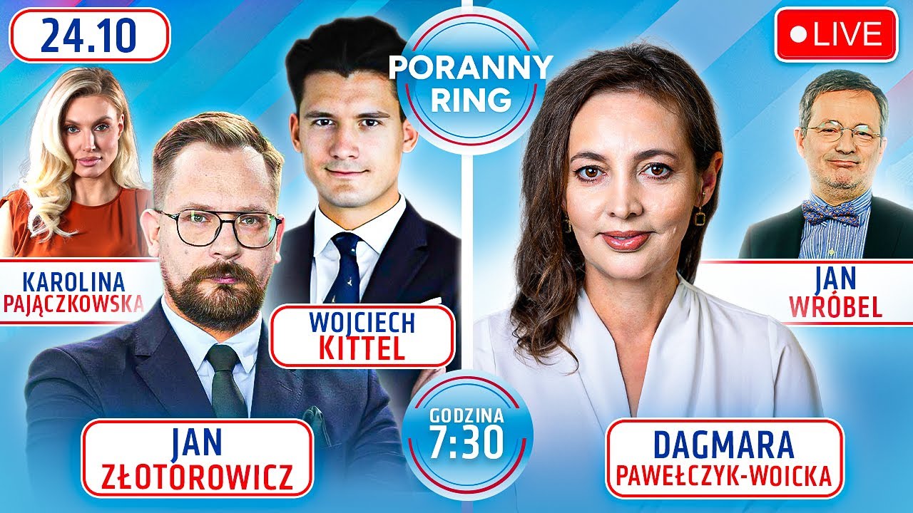 🔴 PORANNY RING 7:30 DAGMARA PAWEŁCZYK-WOICKA, WOJCIECH KITTEL, JAN ZŁOTOROWICZ