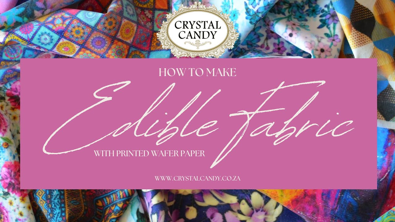 How to create edible fabric using printed wafer paper