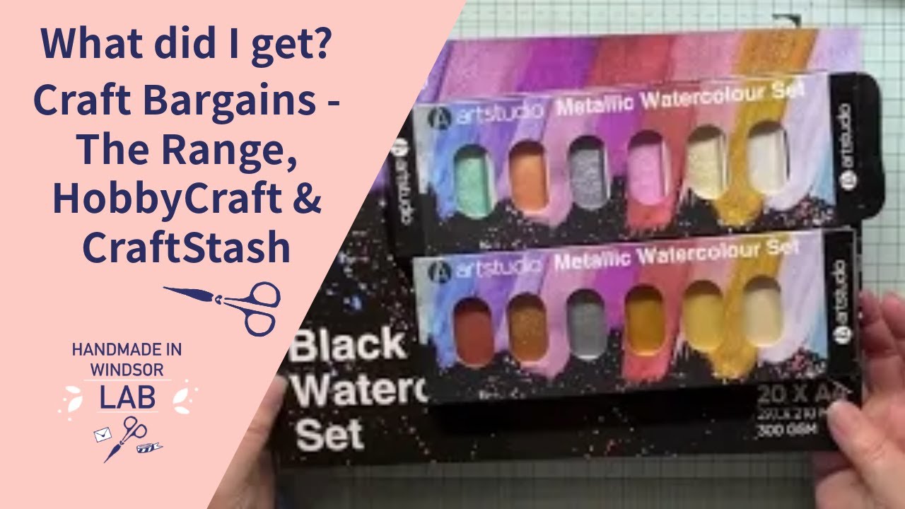 Craft Bargains - The Range, HobbyCraft and CraftStash. What did I get?