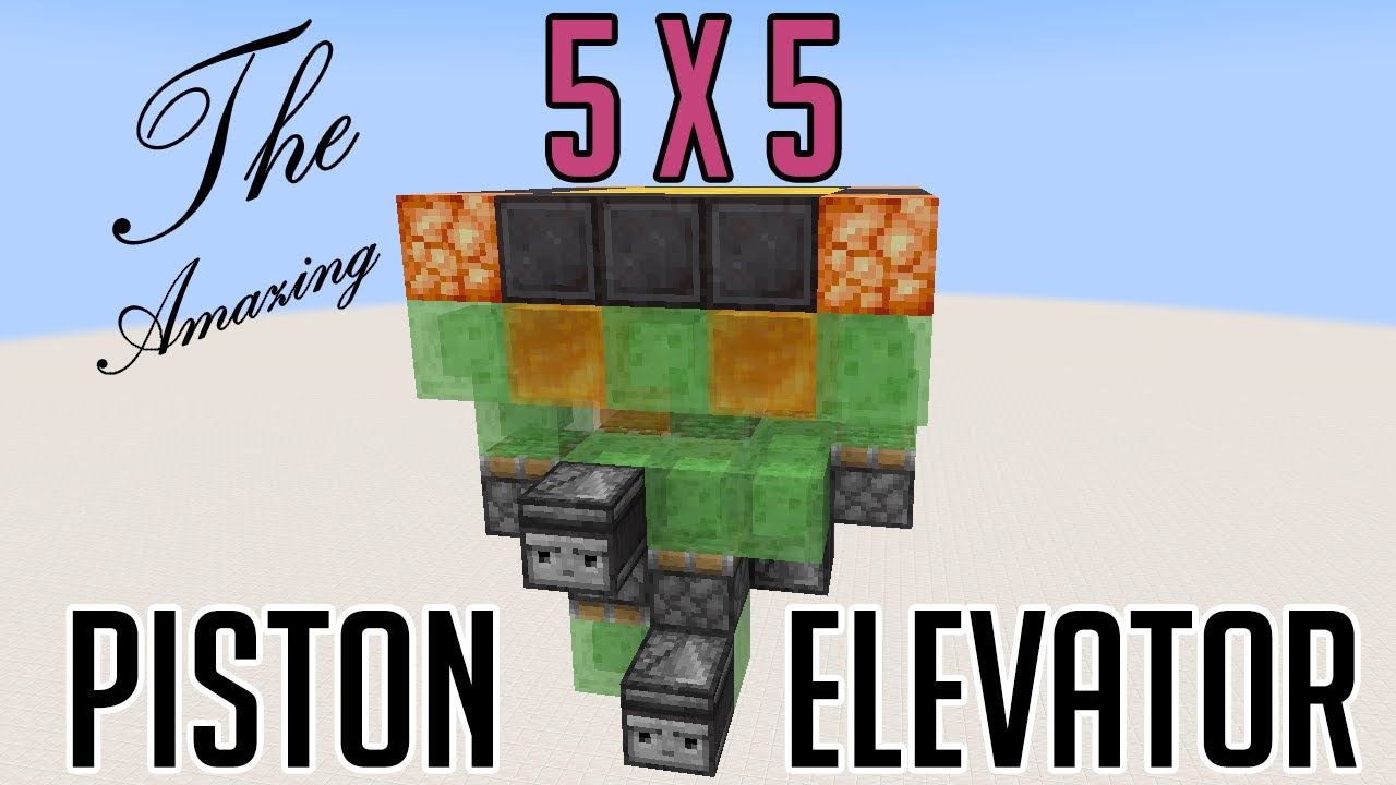 Лифт Minecraft 5x5 &mdash; это просто!