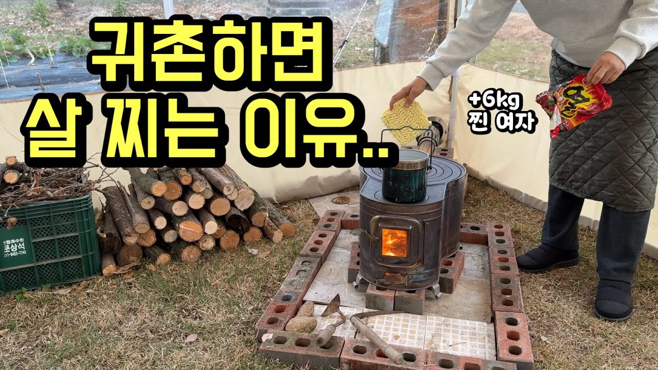 충격 고백 ⚠️ 귀촌 3년 만에 +6kg 쪘습니다..