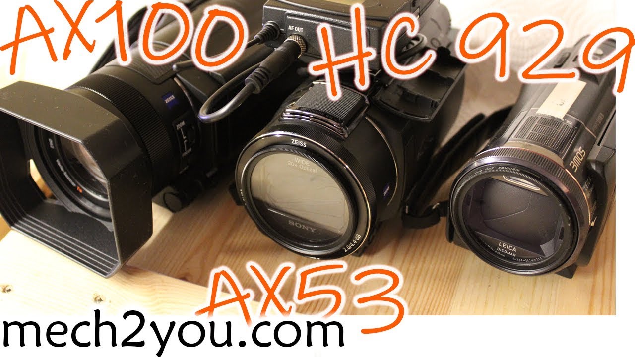 🛠️ 2K vs 4K lohnt sich das Update | 4K Sony AX53 vs AX100 im Vergleich zur alten Kamera HC 929