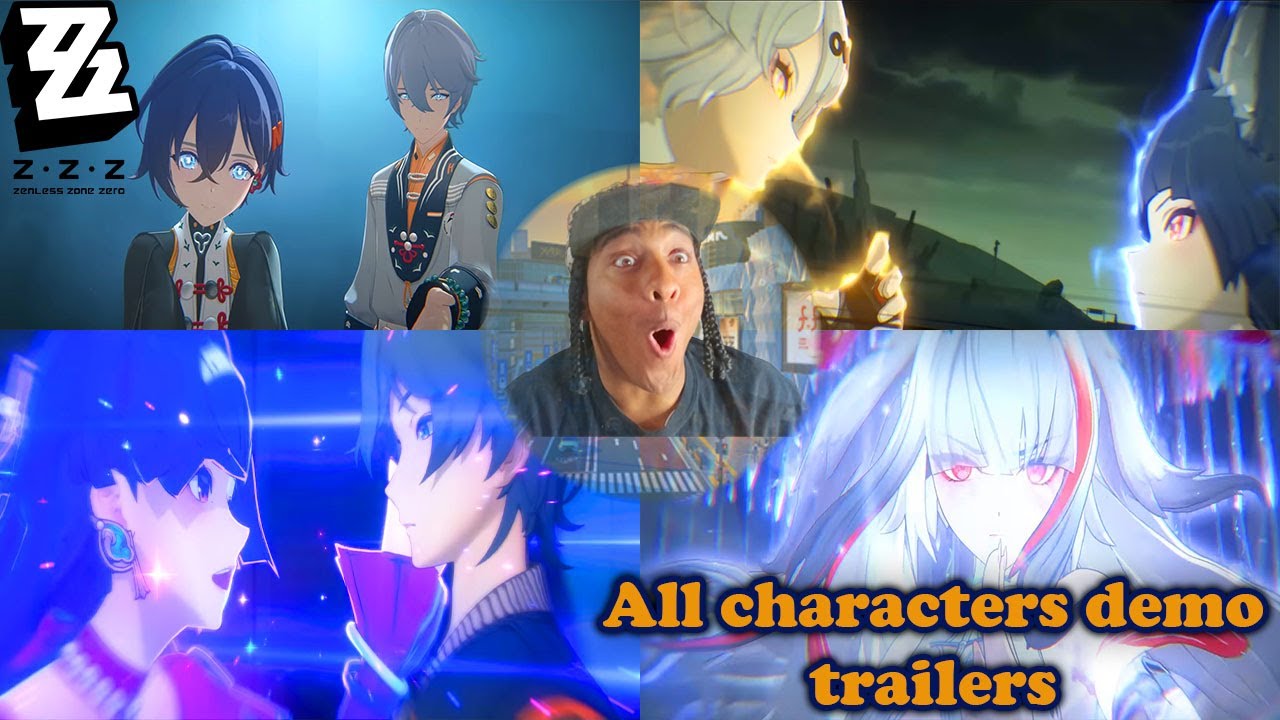 My Reactions of Zenless Zone Zero characters Demo Trailers!!!